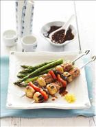 Mushroom Kushiyaki with Citrus Pork & Chilli-Garlic Sauce